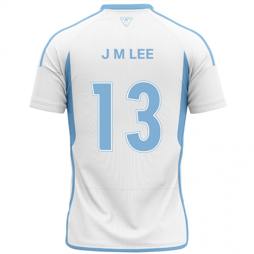 Niño Fútbol Camiseta Myung-Jae Lee #13 Blanco Azul 2ª Equipación 2024/25 Argentina