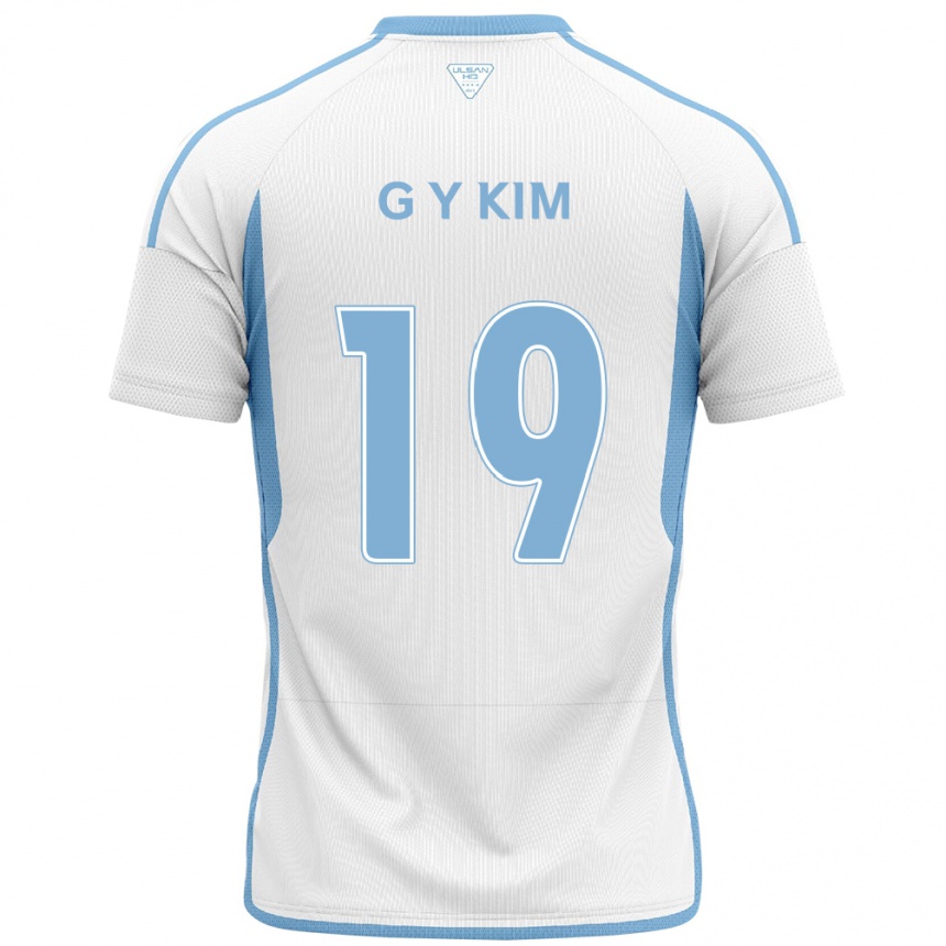 Niño Fútbol Camiseta Young-Gwon Kim #19 Blanco Azul 2ª Equipación 2024/25 Argentina