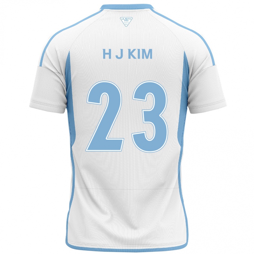 Niño Fútbol Camiseta Ju-Hwan Kim #23 Blanco Azul 2ª Equipación 2024/25 Argentina