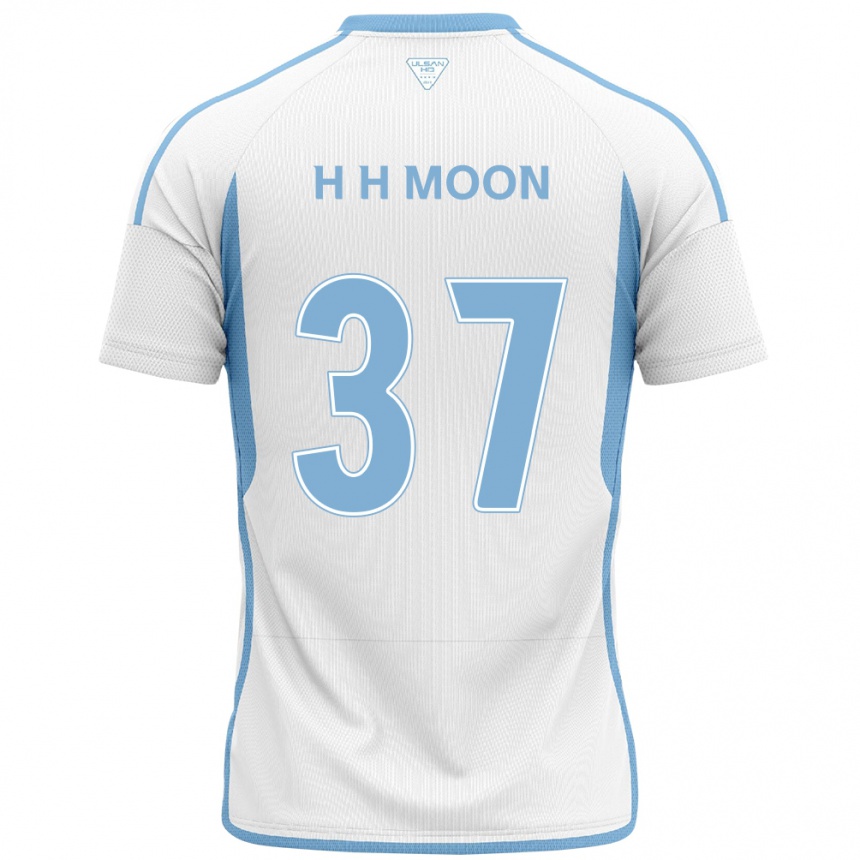 Niño Fútbol Camiseta Hyeon-Ho Moon #37 Blanco Azul 2ª Equipación 2024/25 Argentina