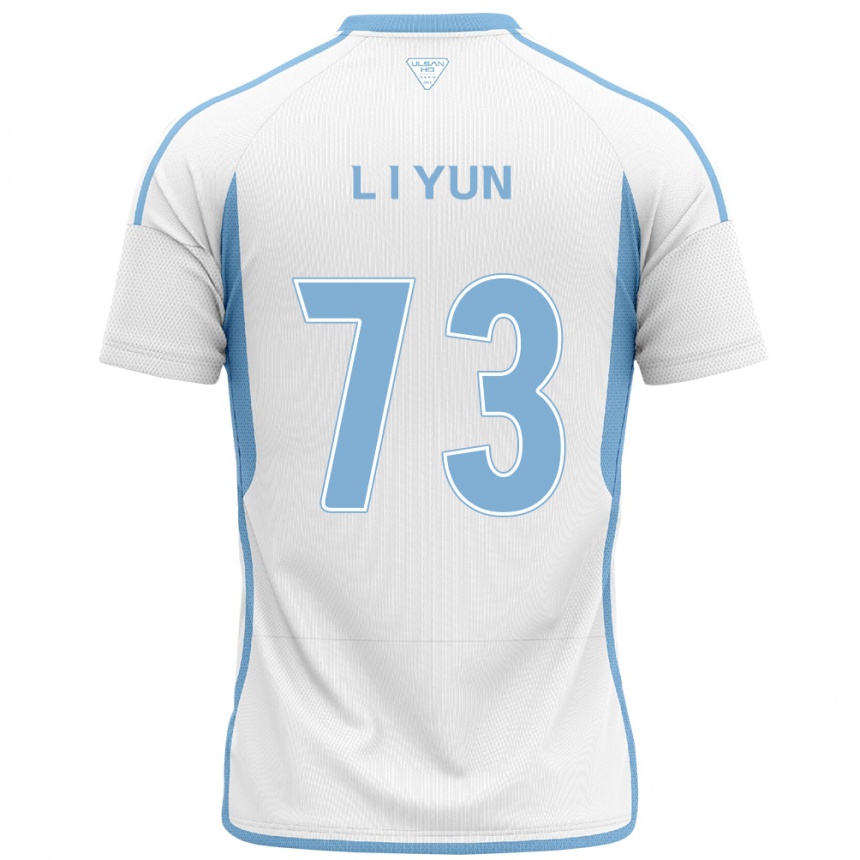 Niño Fútbol Camiseta Il-Lok Yun #73 Blanco Azul 2ª Equipación 2024/25 Argentina