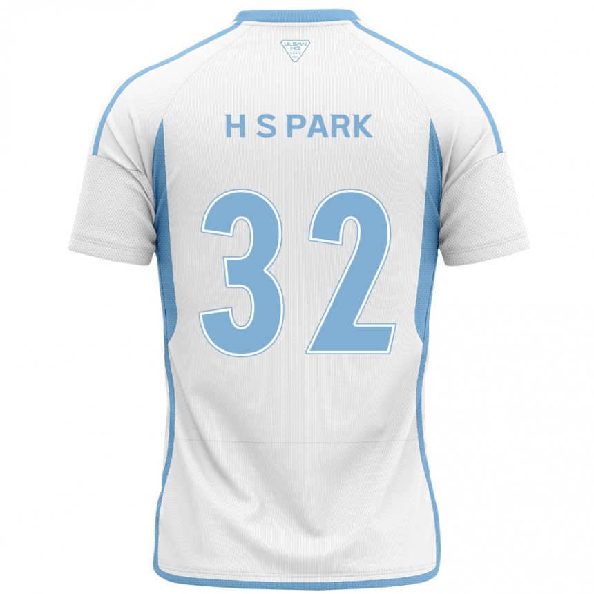 Niño Fútbol Camiseta Sung-Hyun Park #32 Blanco Azul 2ª Equipación 2024/25 Argentina