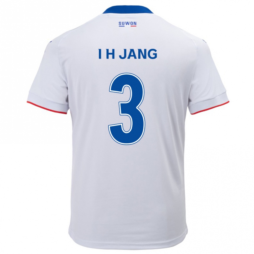 Niño Fútbol Camiseta Ho-Ik Jang #3 Blanco Azul 2ª Equipación 2024/25 Argentina