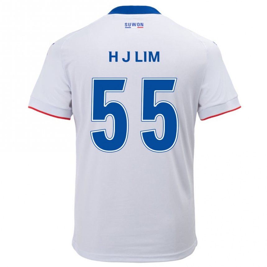 Niño Fútbol Camiseta Ji-Hoon Lim #55 Blanco Azul 2ª Equipación 2024/25 Argentina