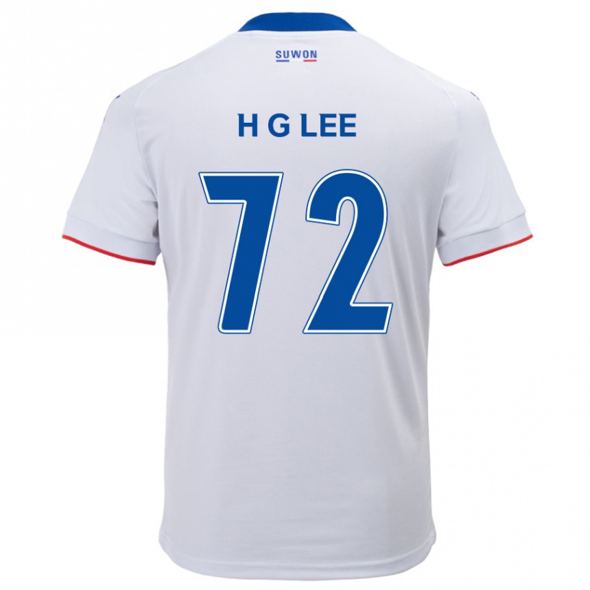 Niño Fútbol Camiseta Geon-Hee Lee #72 Blanco Azul 2ª Equipación 2024/25 Argentina