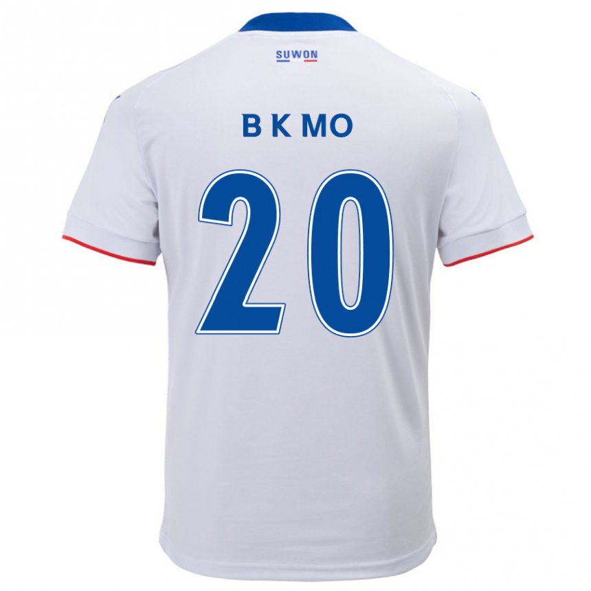 Niño Fútbol Camiseta Kyung-Bin Mo #20 Blanco Azul 2ª Equipación 2024/25 Argentina