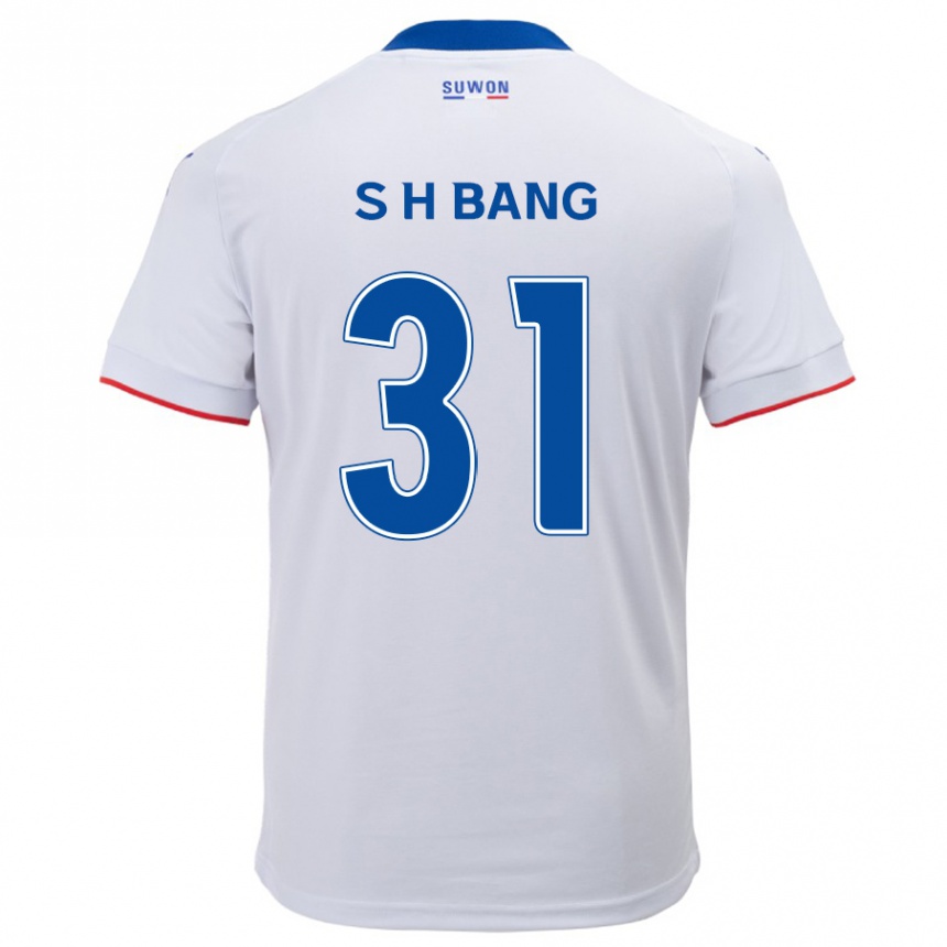 Niño Fútbol Camiseta Hee-Sang Bang #31 Blanco Azul 2ª Equipación 2024/25 Argentina