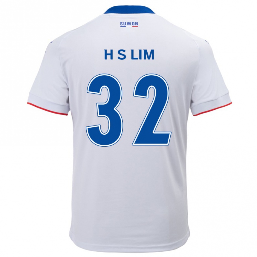 Niño Fútbol Camiseta Seong-Hyeon Lim #32 Blanco Azul 2ª Equipación 2024/25 Argentina