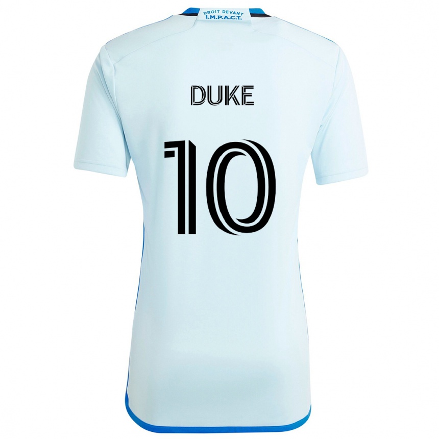 Niño Fútbol Camiseta Bryce Duke #10 Azul Hielo 2ª Equipación 2024/25 Argentina