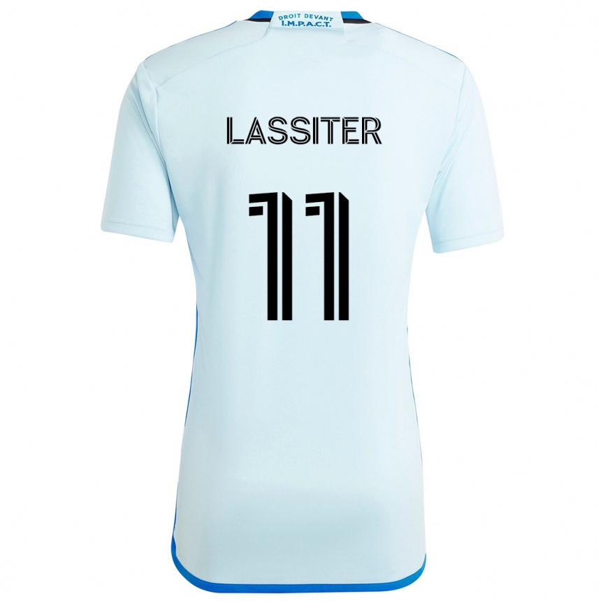 Niño Fútbol Camiseta Ariel Lassiter #11 Azul Hielo 2ª Equipación 2024/25 Argentina