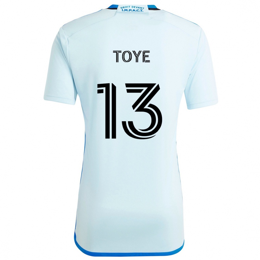 Niño Fútbol Camiseta Mason Toye #13 Azul Hielo 2ª Equipación 2024/25 Argentina