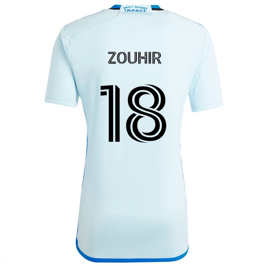 Niño Fútbol Camiseta Rida Zouhir #18 Azul Hielo 2ª Equipación 2024/25 Argentina