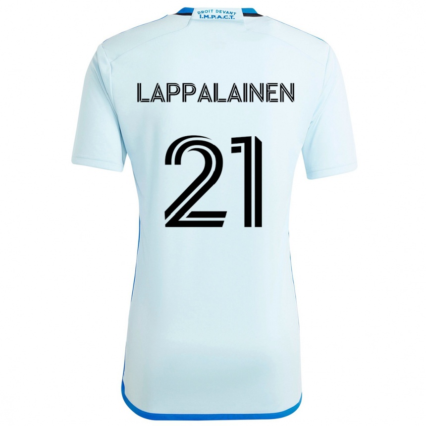 Niño Fútbol Camiseta Lassi Lappalainen #21 Azul Hielo 2ª Equipación 2024/25 Argentina