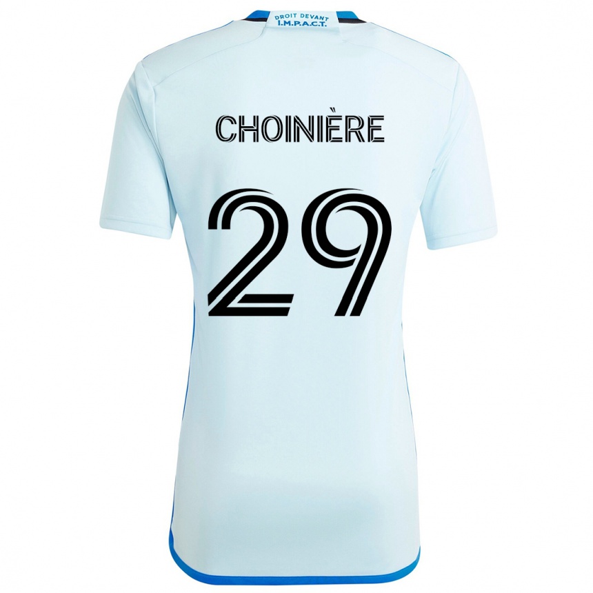 Niño Fútbol Camiseta Mathieu Choinière #29 Azul Hielo 2ª Equipación 2024/25 Argentina