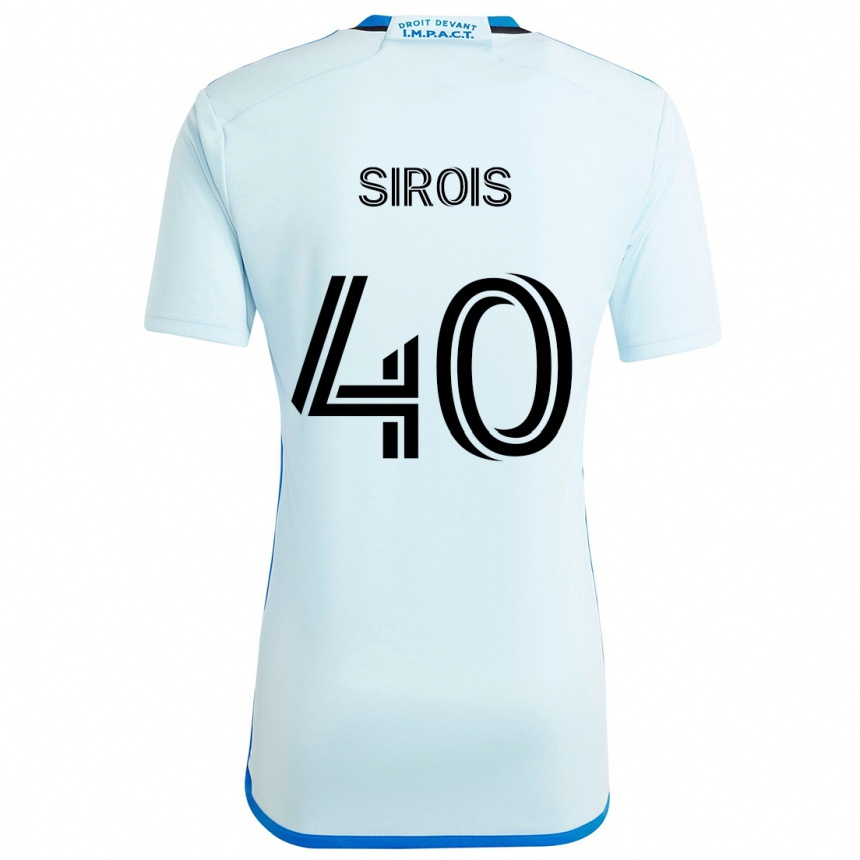 Niño Fútbol Camiseta Jonathan Sirois #40 Azul Hielo 2ª Equipación 2024/25 Argentina