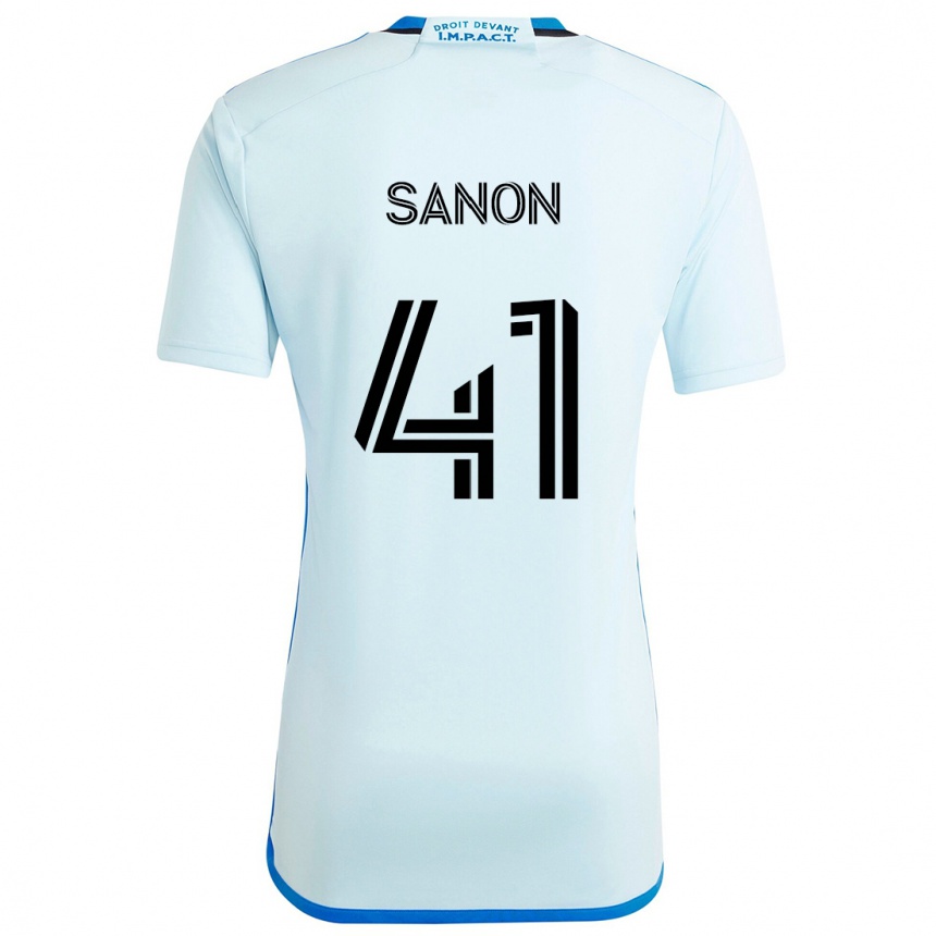 Niño Fútbol Camiseta Jérémy Sanon #41 Azul Hielo 2ª Equipación 2024/25 Argentina