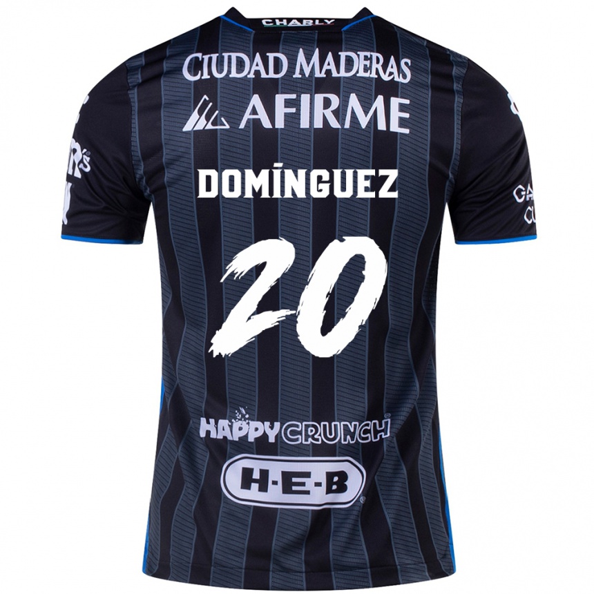 Niño Fútbol Camiseta Misael Domínguez #20 Blanco Negro 2ª Equipación 2024/25 Argentina