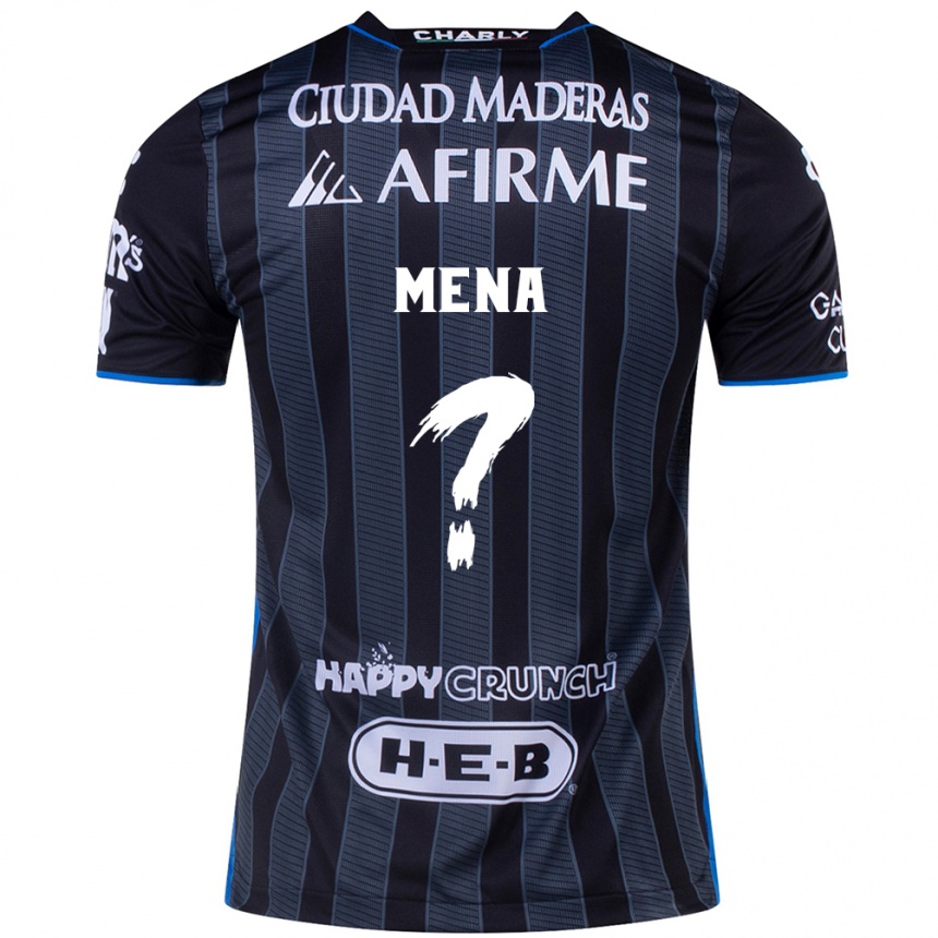 Niño Fútbol Camiseta Felipe Mena #0 Blanco Negro 2ª Equipación 2024/25 Argentina