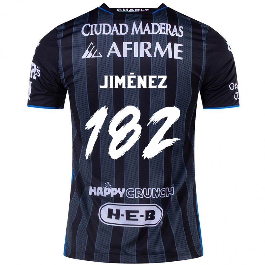 Niño Fútbol Camiseta Carlos Jiménez #182 Blanco Negro 2ª Equipación 2024/25 Argentina