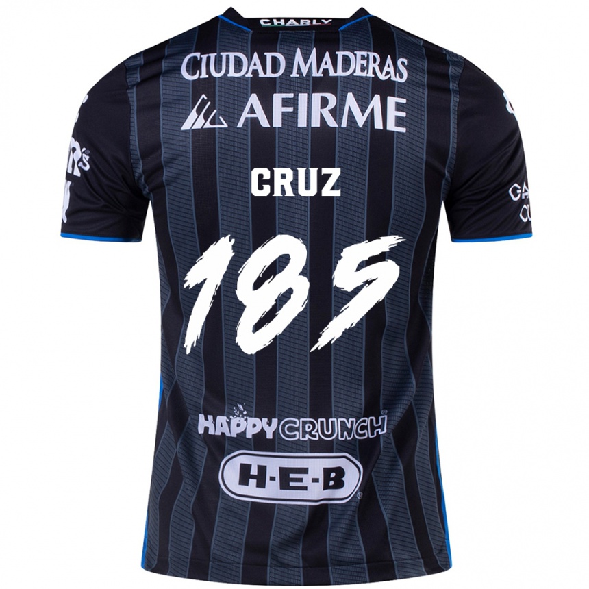 Niño Fútbol Camiseta Axel Cruz #185 Blanco Negro 2ª Equipación 2024/25 Argentina