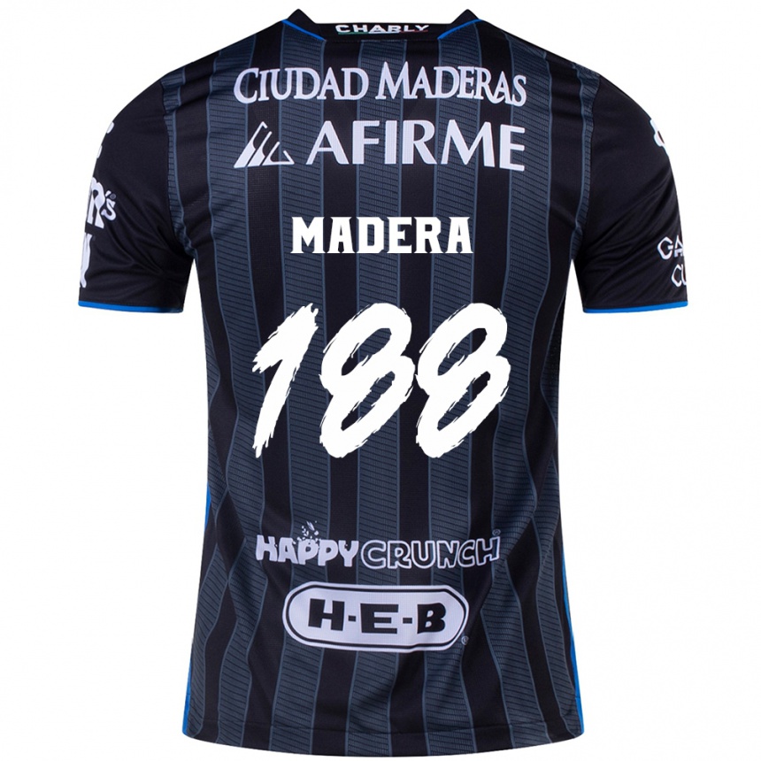 Niño Fútbol Camiseta Héctor Madera #188 Blanco Negro 2ª Equipación 2024/25 Argentina