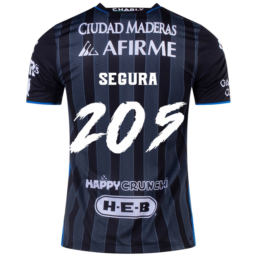 Niño Fútbol Camiseta Mathías Segura #205 Blanco Negro 2ª Equipación 2024/25 Argentina