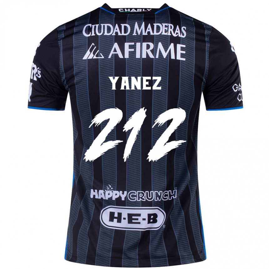 Niño Fútbol Camiseta Sebastián Yánez #212 Blanco Negro 2ª Equipación 2024/25 Argentina