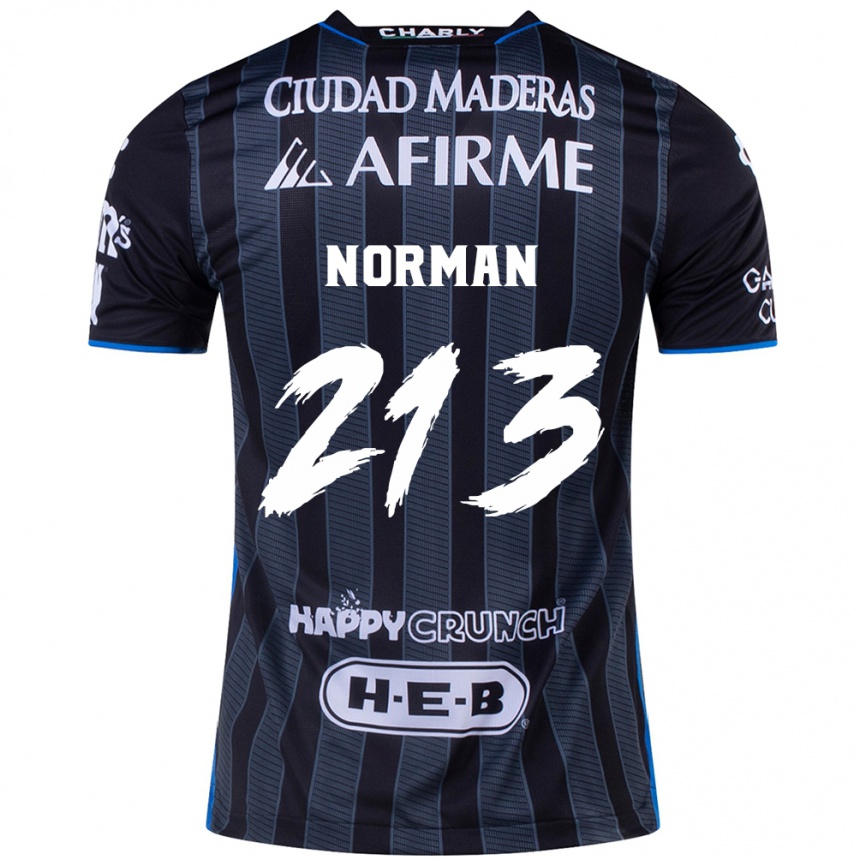 Niño Fútbol Camiseta Humberto Norman #213 Blanco Negro 2ª Equipación 2024/25 Argentina