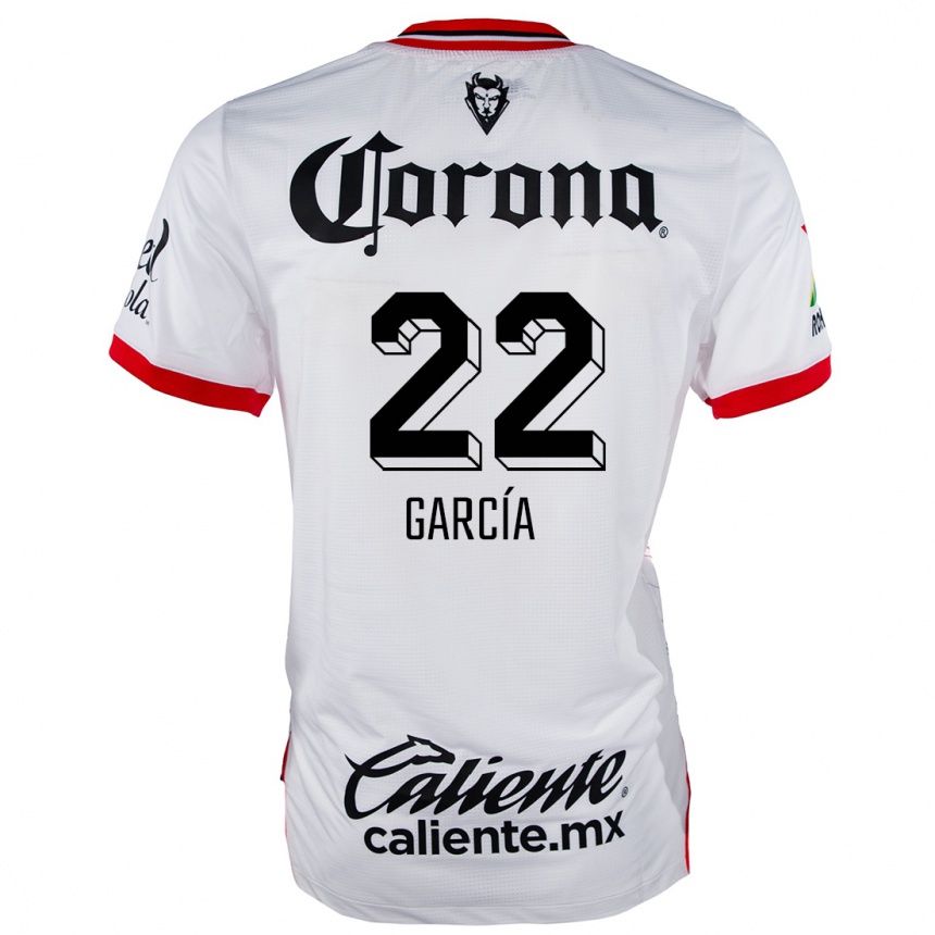 Niño Fútbol Camiseta Luis García #22 Blanco Rojo 2ª Equipación 2024/25 Argentina