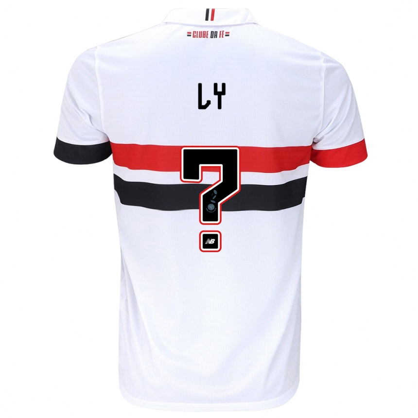 Hombre Fútbol Camiseta Iba Ly #0 Blanco Rojo Negro 1ª Equipación 2024/25 Argentina