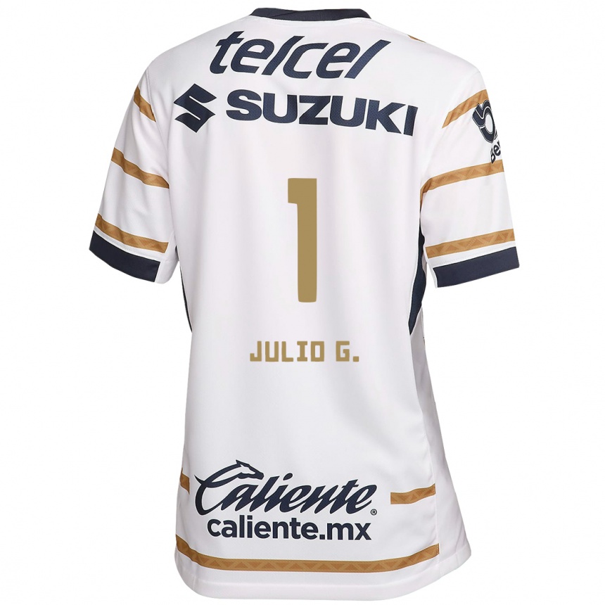 Hombre Fútbol Camiseta Julio Gonzalez #1 Obsidiana Blanca 1ª Equipación 2024/25 Argentina