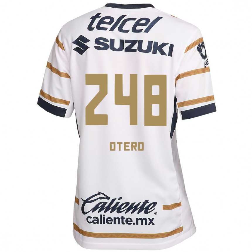 Hombre Fútbol Camiseta Jonathan Otero #248 Obsidiana Blanca 1ª Equipación 2024/25 Argentina