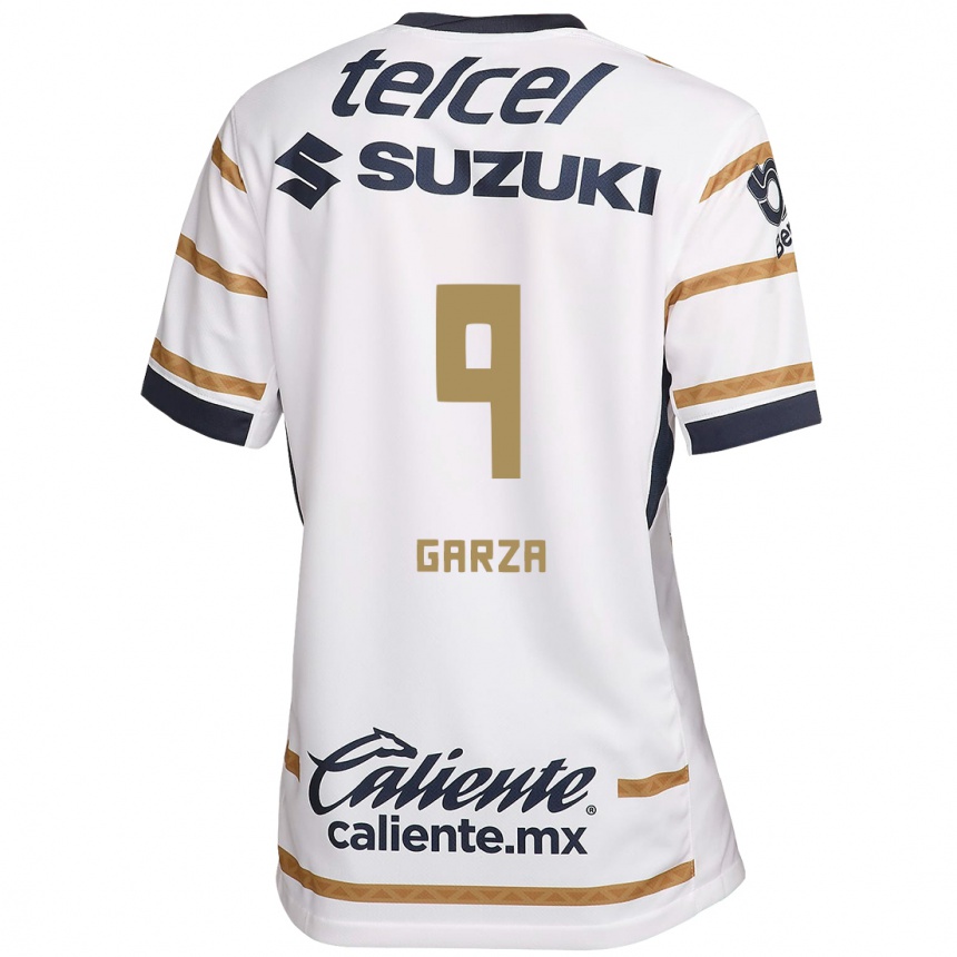 Hombre Fútbol Camiseta Dinora Garza #9 Obsidiana Blanca 1ª Equipación 2024/25 Argentina