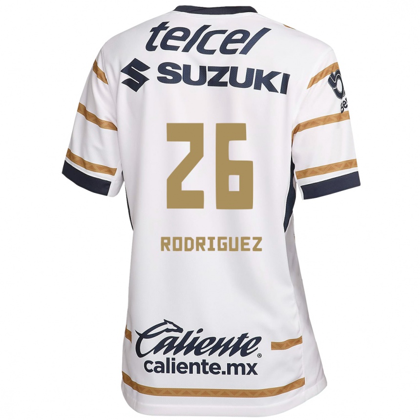 Hombre Fútbol Camiseta Lucia Rodriguez #26 Obsidiana Blanca 1ª Equipación 2024/25 Argentina