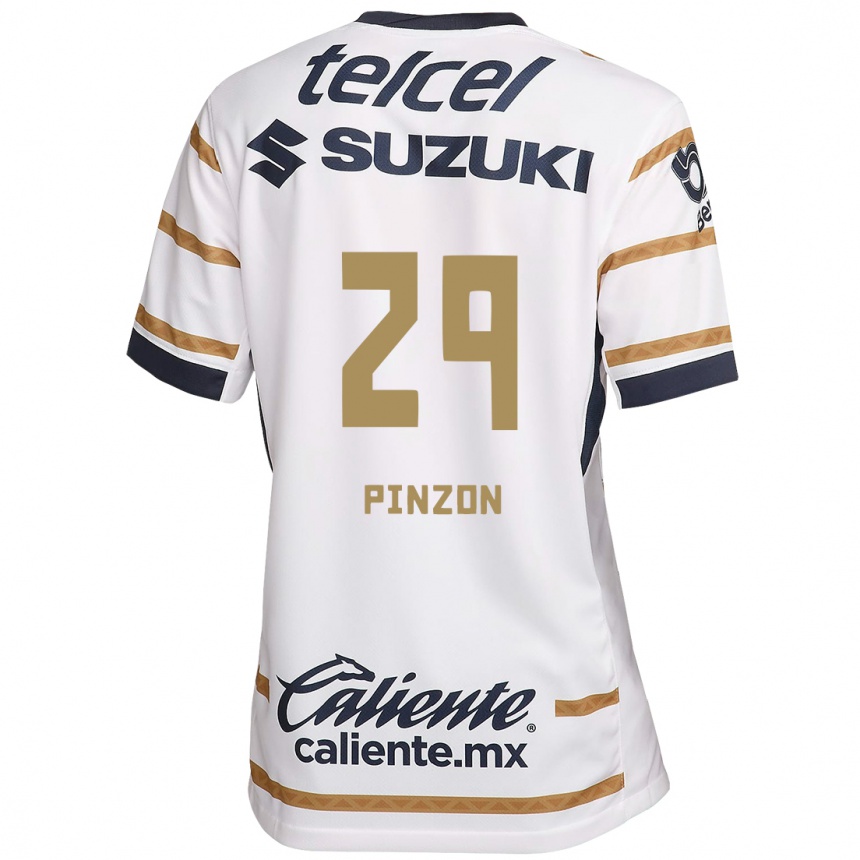 Hombre Fútbol Camiseta Liceth Pinzon #29 Obsidiana Blanca 1ª Equipación 2024/25 Argentina