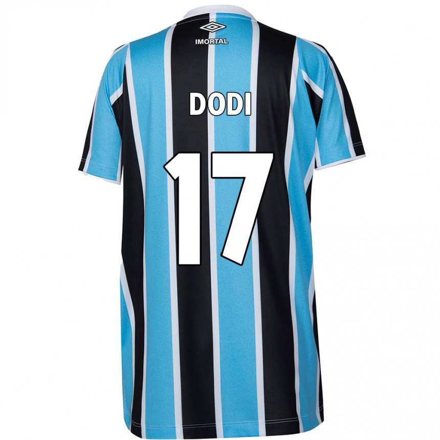 Hombre Fútbol Camiseta Dodi #17 Azul Negro Blanco 1ª Equipación 2024/25 Argentina