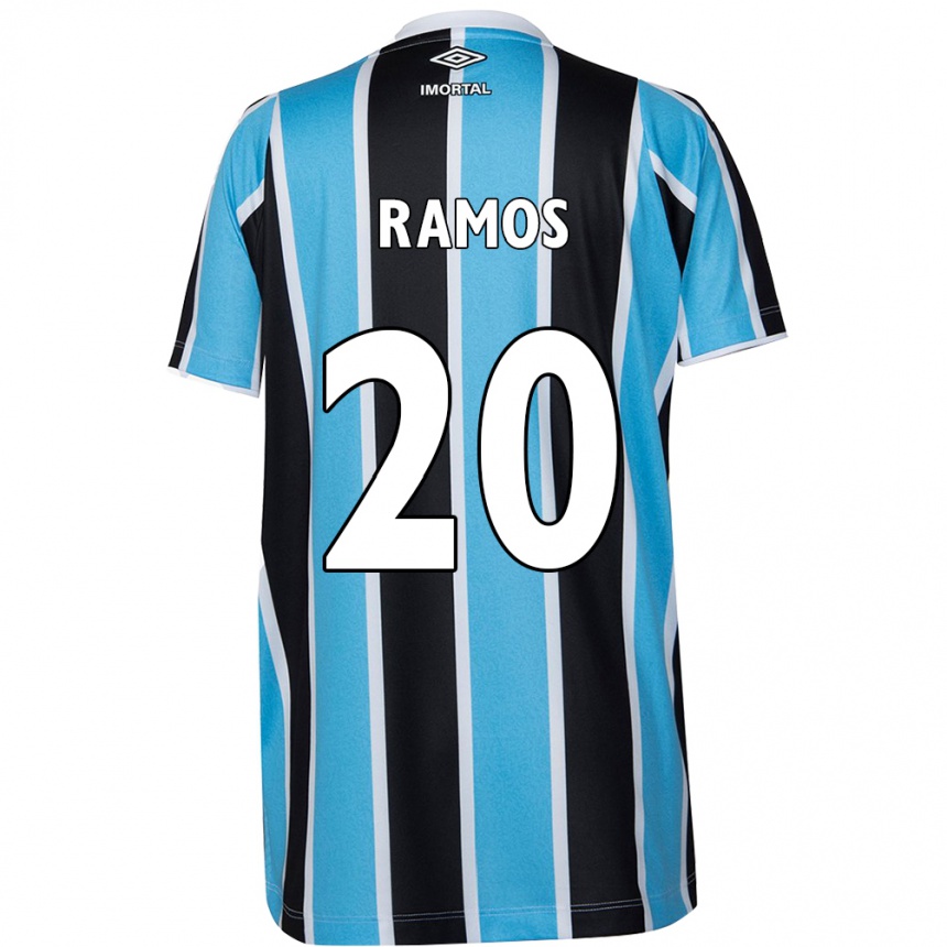 Hombre Fútbol Camiseta Mónica Ramos #20 Azul Negro Blanco 1ª Equipación 2024/25 Argentina