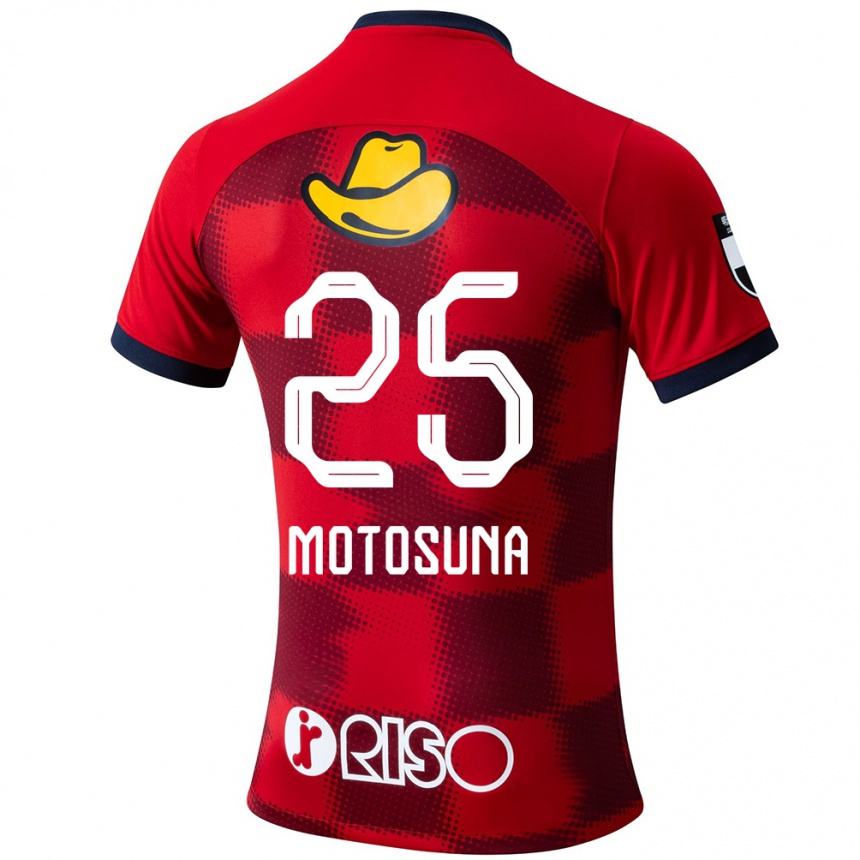 Hombre Fútbol Camiseta Anthony Motosuna #25 Rojo Azul Blanco 1ª Equipación 2024/25 Argentina