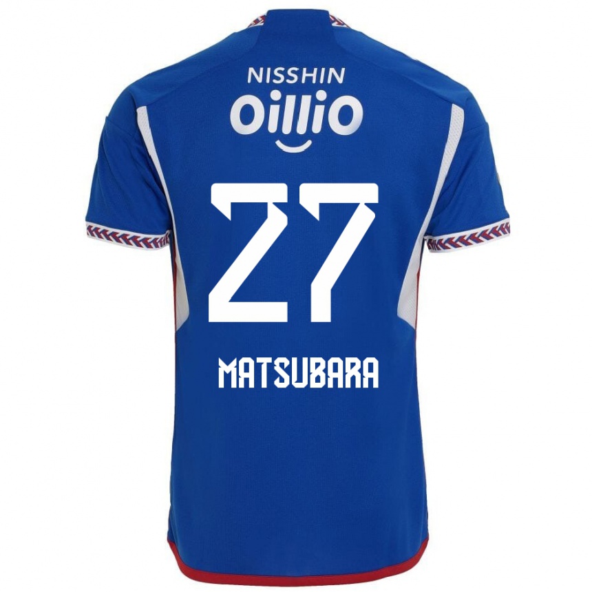 Hombre Fútbol Camiseta Ken Matsubara #27 Azul Blanco Rojo 1ª Equipación 2024/25 Argentina