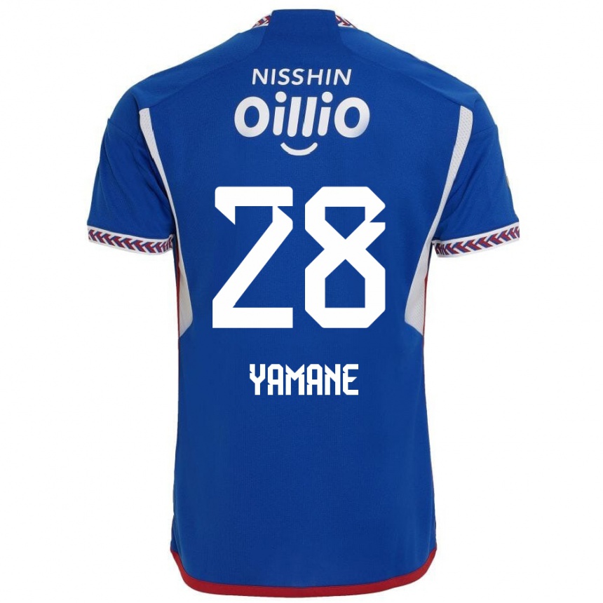 Hombre Fútbol Camiseta Riku Yamane #28 Azul Blanco Rojo 1ª Equipación 2024/25 Argentina