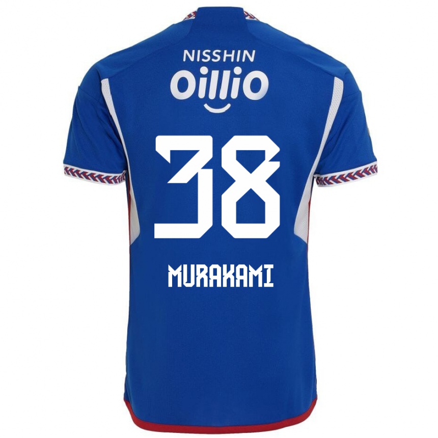 Hombre Fútbol Camiseta Yuhi Murakami #38 Azul Blanco Rojo 1ª Equipación 2024/25 Argentina