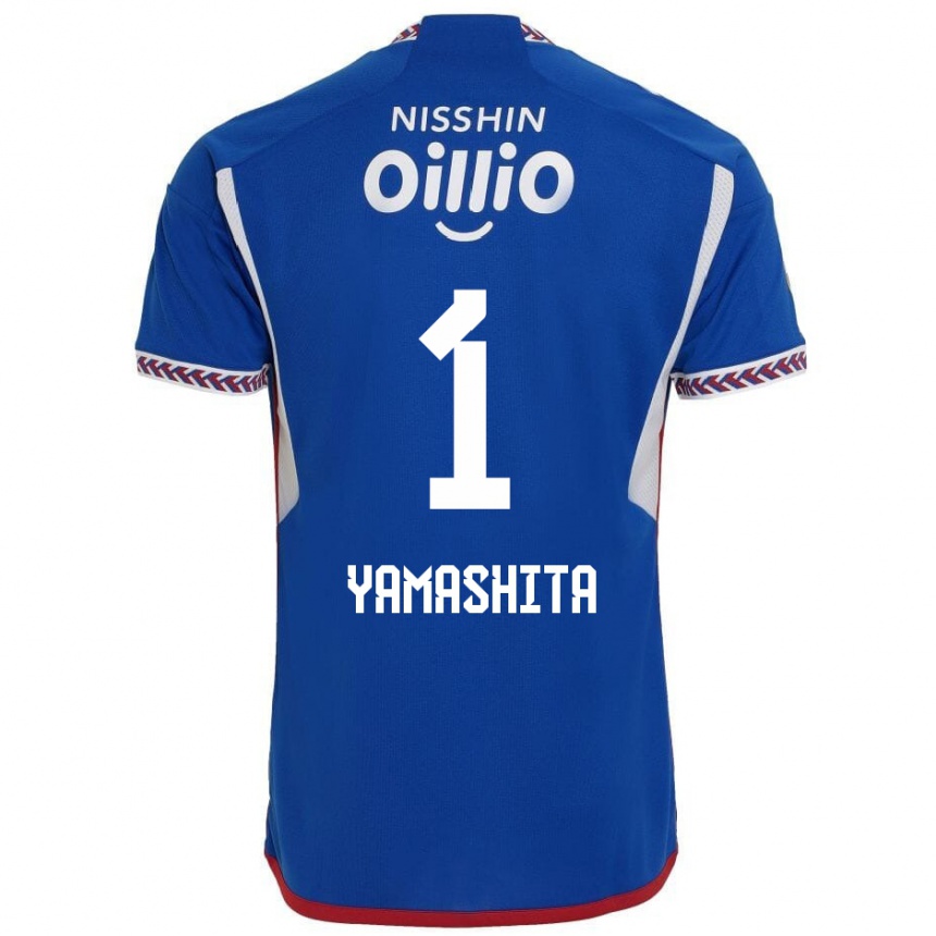 Hombre Fútbol Camiseta Shoma Yamashita #1 Azul Blanco Rojo 1ª Equipación 2024/25 Argentina