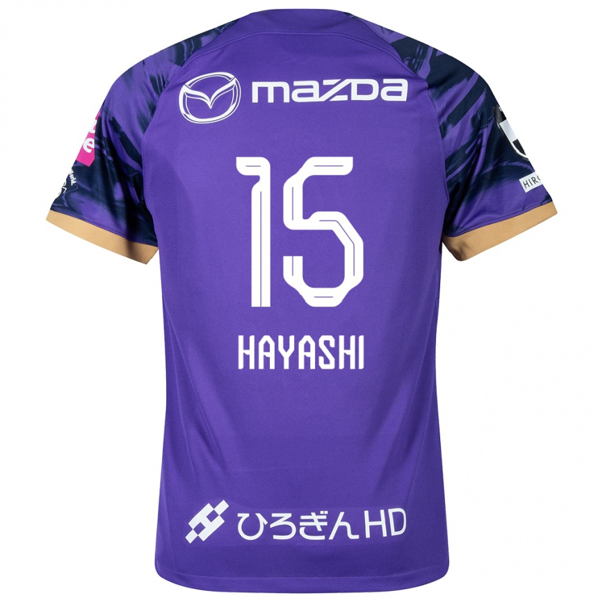 Hombre Fútbol Camiseta Shunta Hayashi #15 Púrpura Blanco 1ª Equipación 2024/25 Argentina