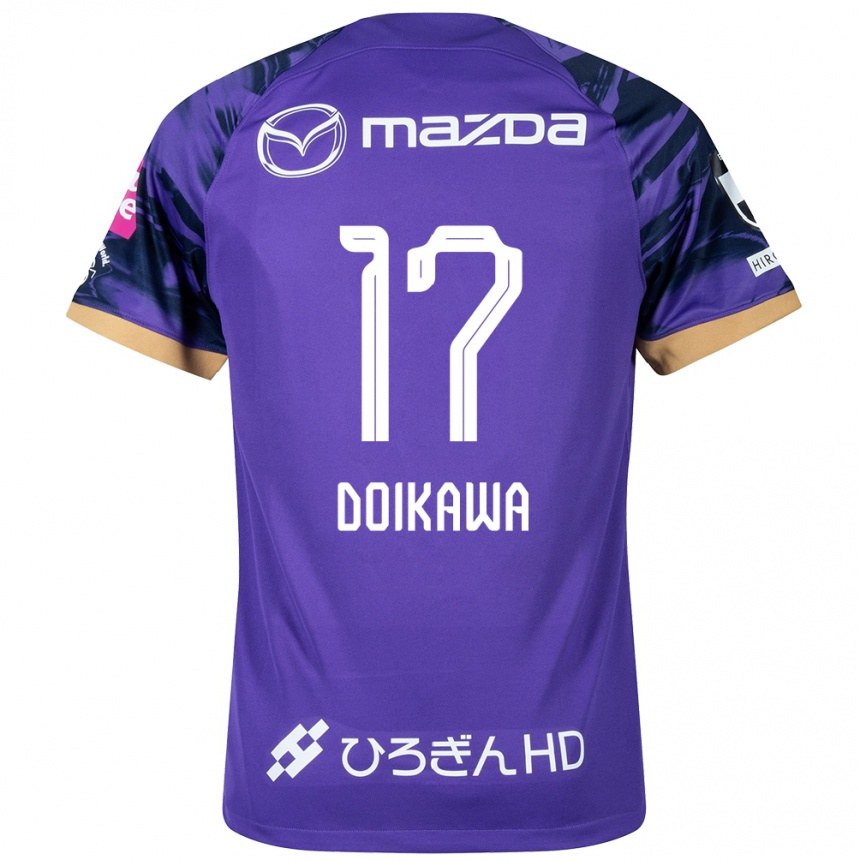 Hombre Fútbol Camiseta Haruto Doikawa #17 Púrpura Blanco 1ª Equipación 2024/25 Argentina