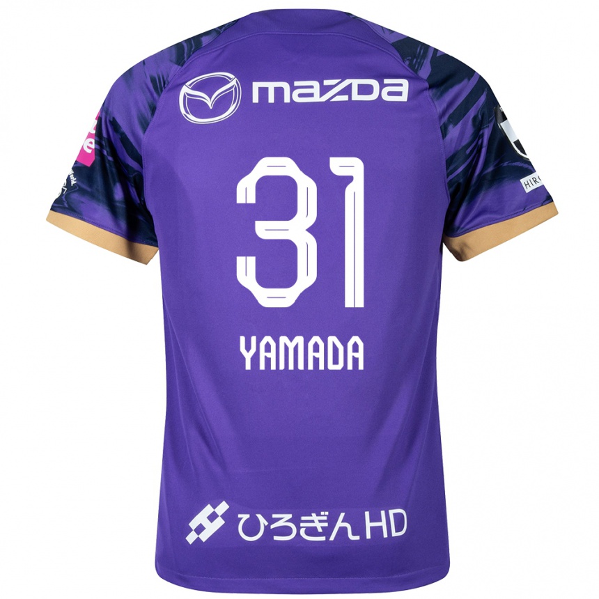 Hombre Fútbol Camiseta Manato Yamada #31 Púrpura Blanco 1ª Equipación 2024/25 Argentina