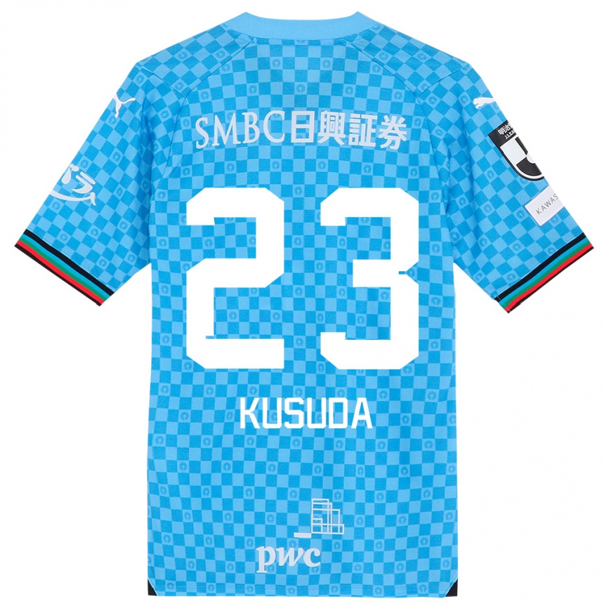 Hombre Fútbol Camiseta Haruki Kusuda #23 Azul Celeste 1ª Equipación 2024/25 Argentina