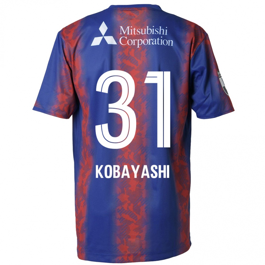 Hombre Fútbol Camiseta Masataka Kobayashi #31 Azul Rojo 1ª Equipación 2024/25 Argentina