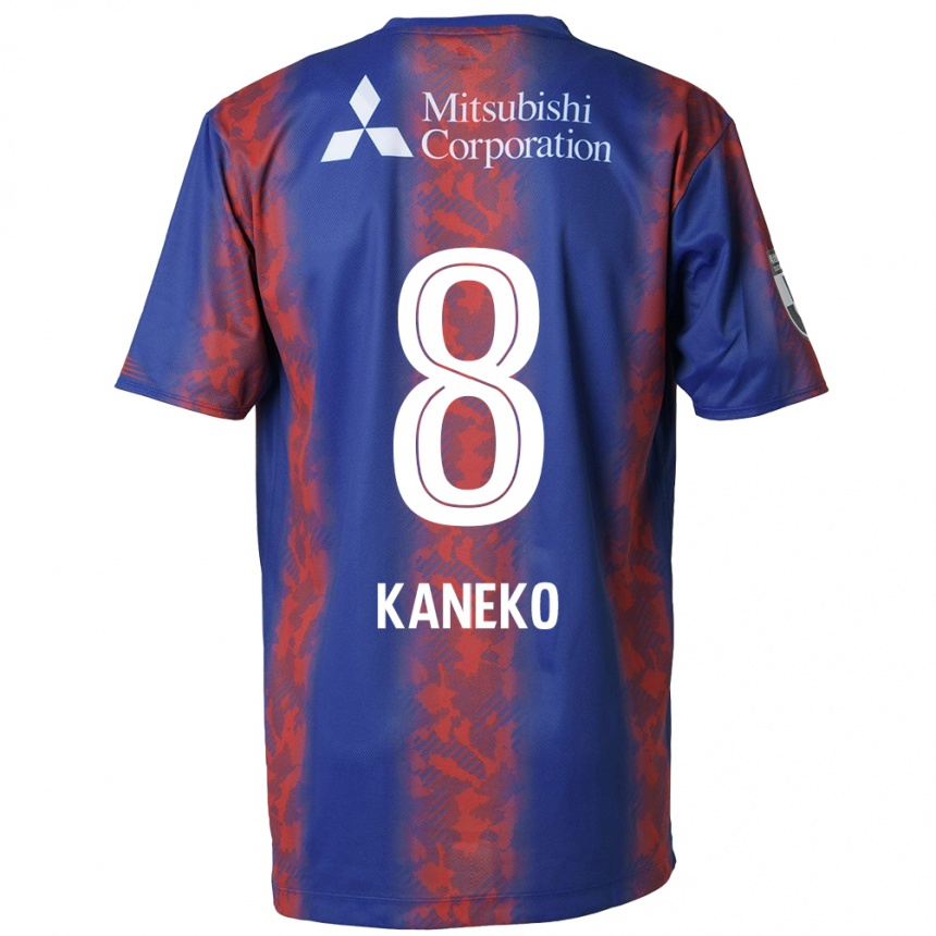 Hombre Fútbol Camiseta Shunsuke Kaneko #8 Azul Rojo 1ª Equipación 2024/25 Argentina