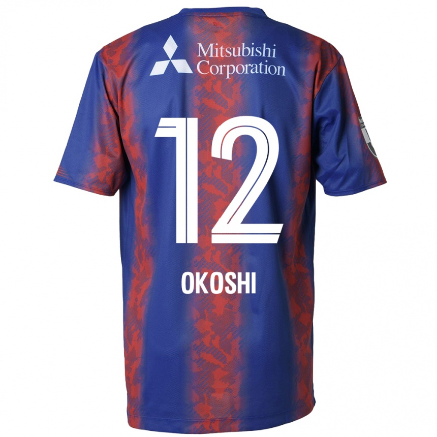 Hombre Fútbol Camiseta Yutaha Okoshi #12 Azul Rojo 1ª Equipación 2024/25 Argentina