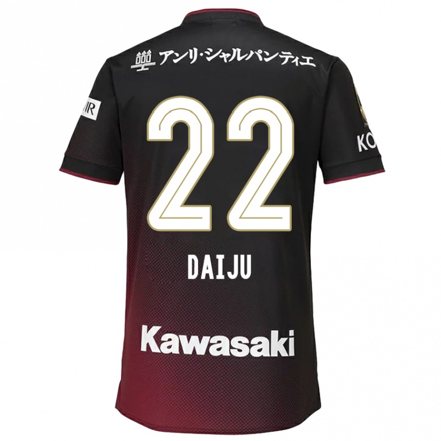 Hombre Fútbol Camiseta Daiju Sasaki #22 Negro Rojo 1ª Equipación 2024/25 Argentina